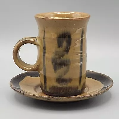 Buy Vintage Studio Pottery Abstract Glazed Mug By Paul Whalley Exeter 9cm Tall VGC • 15£