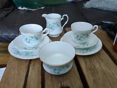 Buy Royal Stafford Bone China Tea For 2 Cups & Saucers, Plates Milk Jug & Sugar Bowl • 18.50£