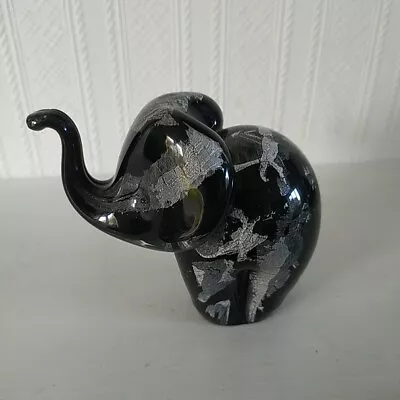 Buy Paul Miller Langham Glass Elephant Paperweight  Has A Few Nibbles Around Base • 21.25£