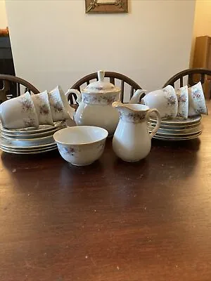Buy Vintage Fine Bone China Tea Set With 6 Side Plates • 150£