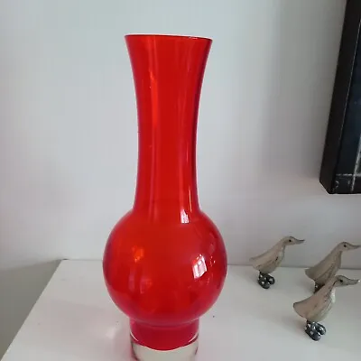 Buy Scandinavian Finnish Riihimaki Art Glass Vase By Aimo Okkolin • 22£