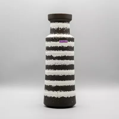 Buy Fat Lava Zebra Vase West German Pottery Mid-Century Design Scheurich 205-32CM • 188.77£