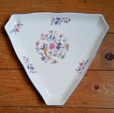 Buy Triangular Dish/Platter From  Palissy Royal Worcester  Theme- Flowers And Birds • 12£