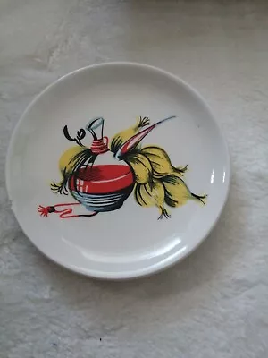 Buy Vintage Lord Nelson Pottery Oil Garlic? Design Plate Dish DAMAGED Chip 10 Cms  • 0.99£