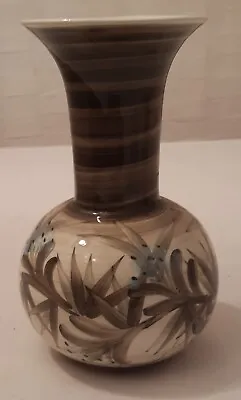 Buy Decorative Jersey Pottery Grey Green Blue Patterned Vase • 8£