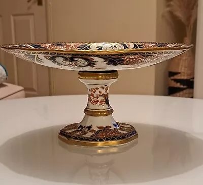 Buy Rare Crown Derby Kings Pattern No. 383 Japan Antique Tazza / Cake Stand Yr 1900 • 199£