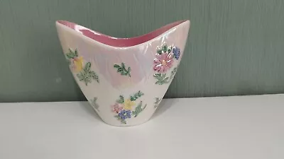 Buy Vintage Maling Lustre Glaze Floral Vase 142 • 14£