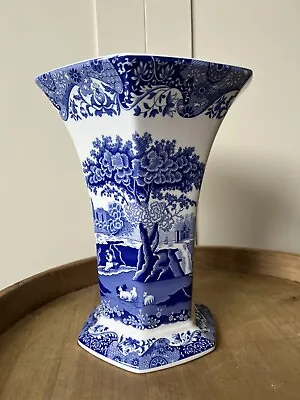 Buy Spode Blue Italian Large Hexagon Shaped Vase (10  Tall) 26cm Homeware Interior • 19.99£