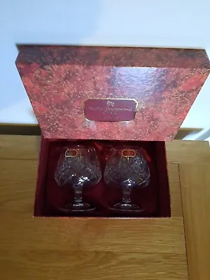 Buy Doulton International Crystal Brandy Glasses Pair Unused • 25£