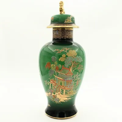 Buy Carlton Ware Urn Vase Vert Royale Pattern 38cm Tall, England 1940s • 160£