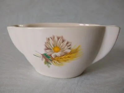 Buy New Devon Pottery – Squat Posy Vase – Cream With Floral Motif - Vgc  • 5.99£