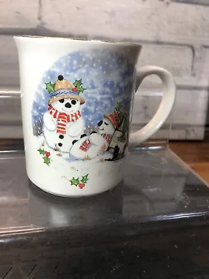 Buy Christmas Snowman Mug, Fine Bone China, Made In England  (a2) • 4.79£