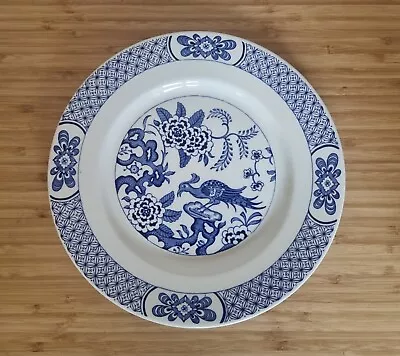 Buy Blue And White English Pottery - Barratts Staffordshire Nan Kin Plate • 18.90£