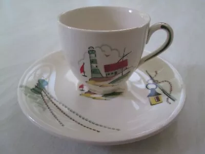 Buy Alfred Meakin Coffee / Espresso Cup And Saucer In The Brixham / Fisherman Design • 10£