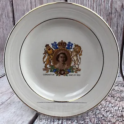 Buy Flex St Pottery 1953 Queen Elizabeth II Coronation Plate Collectors • 9.97£