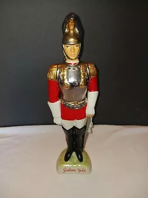 Buy Vintage Sicilian Gold  Soldier Royal Guard  Decanter Coranetti Italy 19  Tall 2 • 70.74£