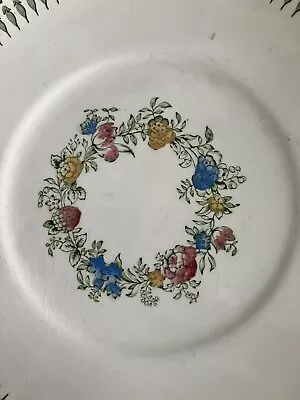 Buy Vintage Mintons Decorative Plate Spot& Wreath 23cm  Antique Printed Backstamp Ok • 6£