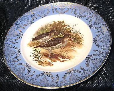 Buy Beautiful Unmarked Decorative Pottery Plate With Birds Approx 8.75 Ins Diameter • 8.99£