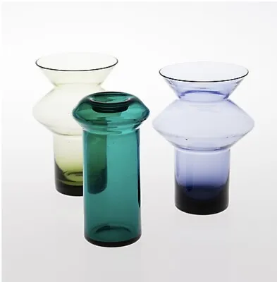 Buy 1960s  Hyrrä  Glass Vases, Riihimaki/ Riihimäen Lasi Oy, Finland Model 6655 • 145£