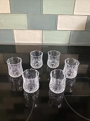 Buy Set Of 6 Crystal Glass Long Champ Shot Glasses Excellent Condition Mint • 13.50£