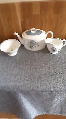 Buy Susie Cooper Glen Mist Teapot Jug & Sugar Bowl • 15£
