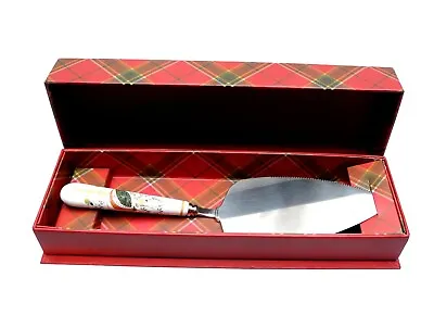 Buy Vintage Laura Ashley Christmas Cake Slice,  Bone China Handle & Stainless Steel • 20£