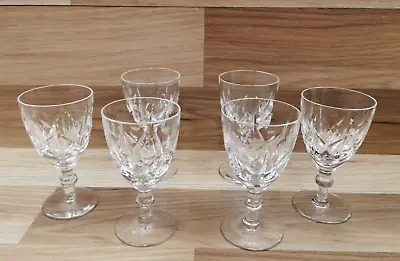 Buy 5 X Webb Corbett Crystal Glass Sherry Port Liqueur Glasses  - Etched On Base • 19.99£