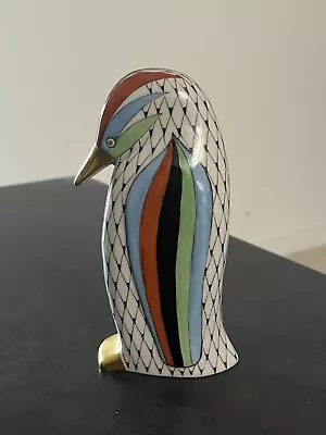 Buy Hollohaza Porcelain Penguin Fishnet Pattern • 30.31£