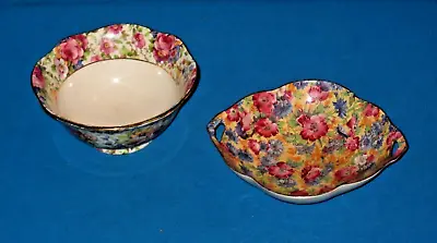 Buy Vintage Royal Winton Grimwades Chintz Dish (Royalty) & Chintz Bowl • 24£