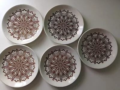 Buy 5 X Biltons Vintage Ironstone Speckled Geometric Floral Dinner Plates 9  • 26£