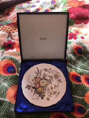 Buy Vintage Spode 27cm Bone China  Plate In Original Lined Box - Floral Design • 11£