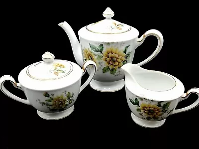 Buy Vintage Aichi China Tea Set Japanese Porcelain Tea Pot Milk Jug Sugar Bowl • 16.50£
