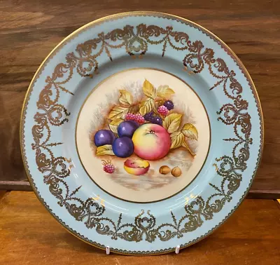 Buy Lovely Very Rare Aynsley Orchard Gold Decorative Plate Made In England A84 • 50£