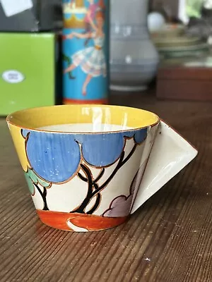 Buy Clarice Cliff Pottery Blue Autumn Conical Cup Art Deco • 85£