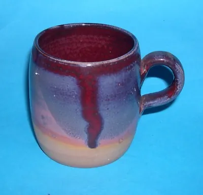Buy Denmark Studio Pottery - Attractive Multi-Glaze Quality Mug (Mark On The Base). • 25£