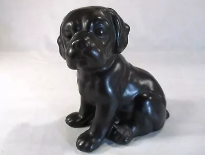 Buy Large Vintage Black Australian Pottery Puppy Dog • 22.07£