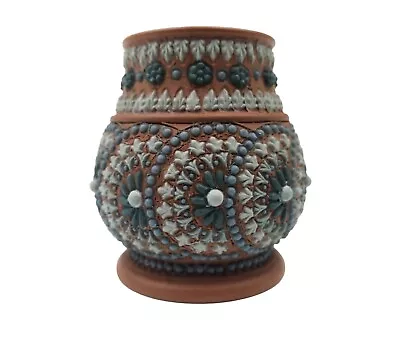 Buy Antique  Doulton Lambeth Silicon Ware Vase Miniature Vase 6.6 Cm (2.6 ) Tall • 16.50£