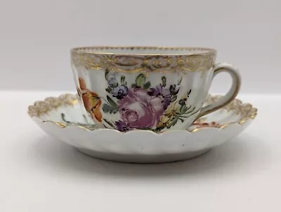 Buy Dresden Antique Porcelain German Cup & Plate/Saucer  • 29.99£