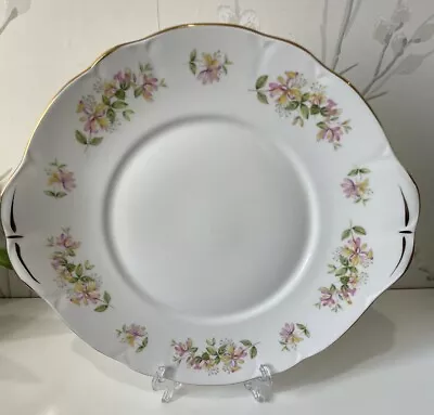 Buy Duchess Fine Bone China Floral Cake Plate Honeysuckle Design Vintage • 7.99£
