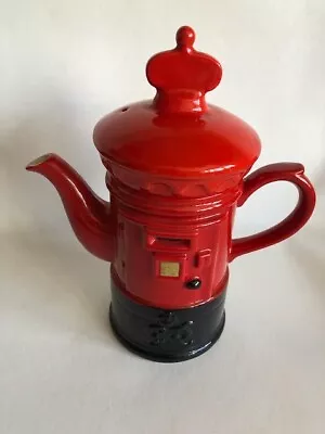 Buy Royal Mail Postbox Teapot 25cm Tall Hand Painted Price Kensington Potteries • 16£