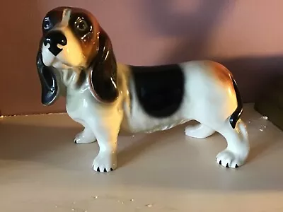 Buy Vintage Kingston Pottery Hull Large Bassett Hound Dog Figure Ornament • 10£