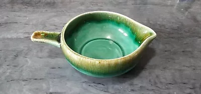Buy Vintage Irish Sauce Boat Shannon Pottery Ireland Emerald Green Drip Glaze • 1£
