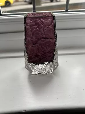 Buy Whitefriars Glass Coffin Vase Geoffrey Baxter Very Rare Aubergine Purple • 67£