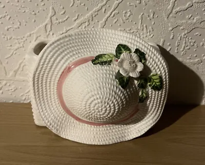 Buy Vintage Dutch Aalsmeer Box Pocket Victorian Hat Pastel Pink Roses For Flowers • 14.99£