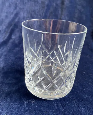 Buy Nice Quality Cut Glass Crystal Whisky Tumbler Glass 9cm Tall,good Condition • 3.20£