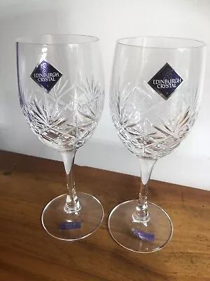 Buy Vintage Edinburgh Crystal Wine Glasses  18.5 Cm • 30£
