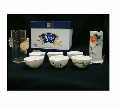 Buy Bone China Porcelain Tea Set Chinese Hand Painted With Crystal Infuser • 19.95£
