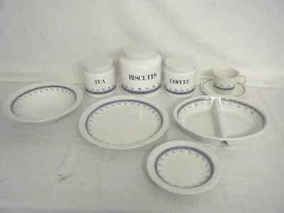 Buy Staffordshire Tableware Blue Greek Pattern - Vintage Cup Saucer Plate - 8G4B • 2.53£
