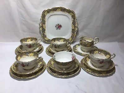 Buy FF75 Set Of 18 PC Paragon Fine Bone China  Teacup And Plate Dinner Set • 258.94£