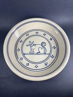 Buy Cornish Hill Pottery New Hampshire Cat Design Pie Dish Plate Signed Gogi • 17.03£